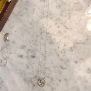 Anna Beck reversible necklace - gold and silver